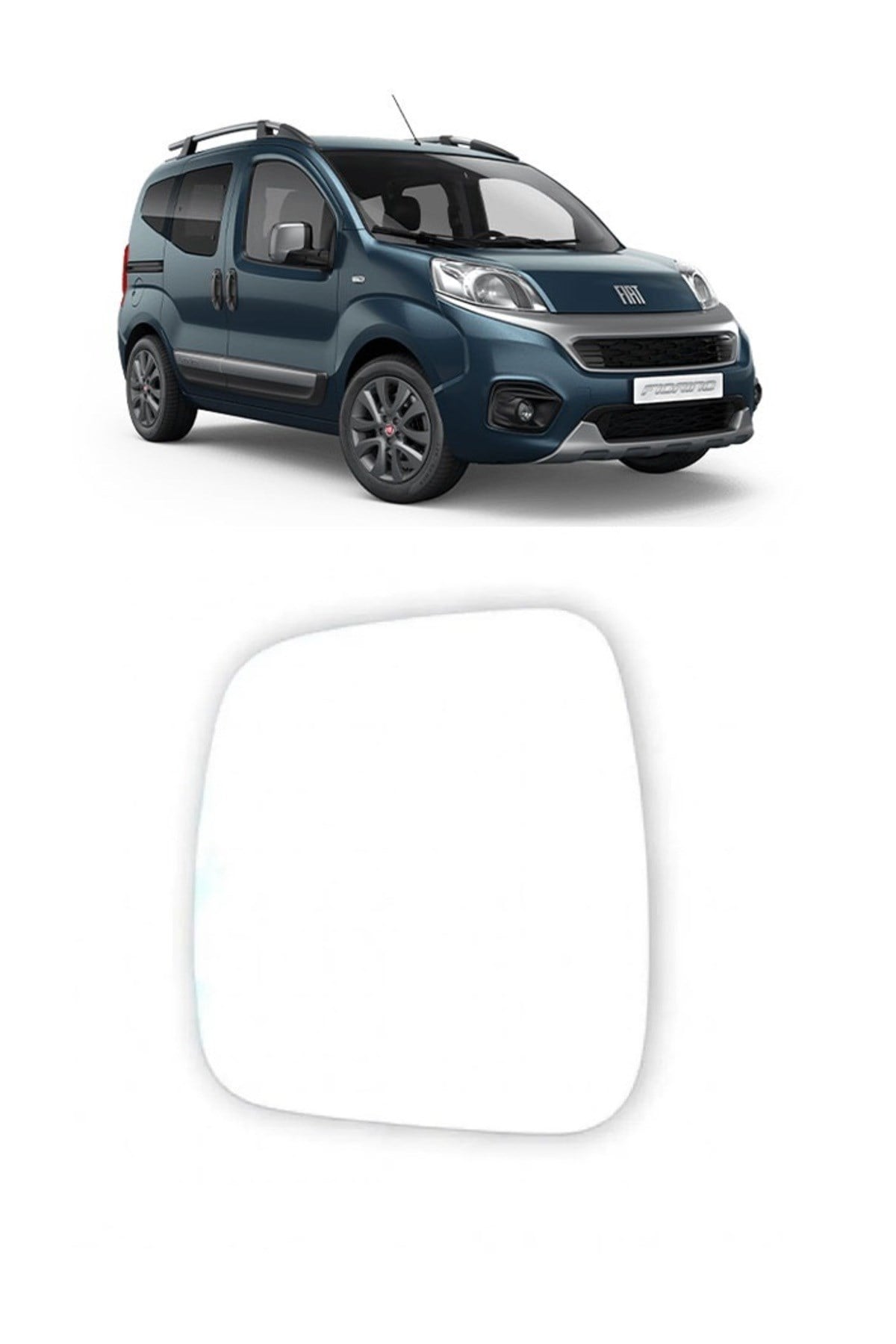 Fiat Fiorino 2007 - 2024 Uyumlu Sol Dikiz Ayna Camı Elektrikli Isıtmalı (Şöför Tarafı) 71765390