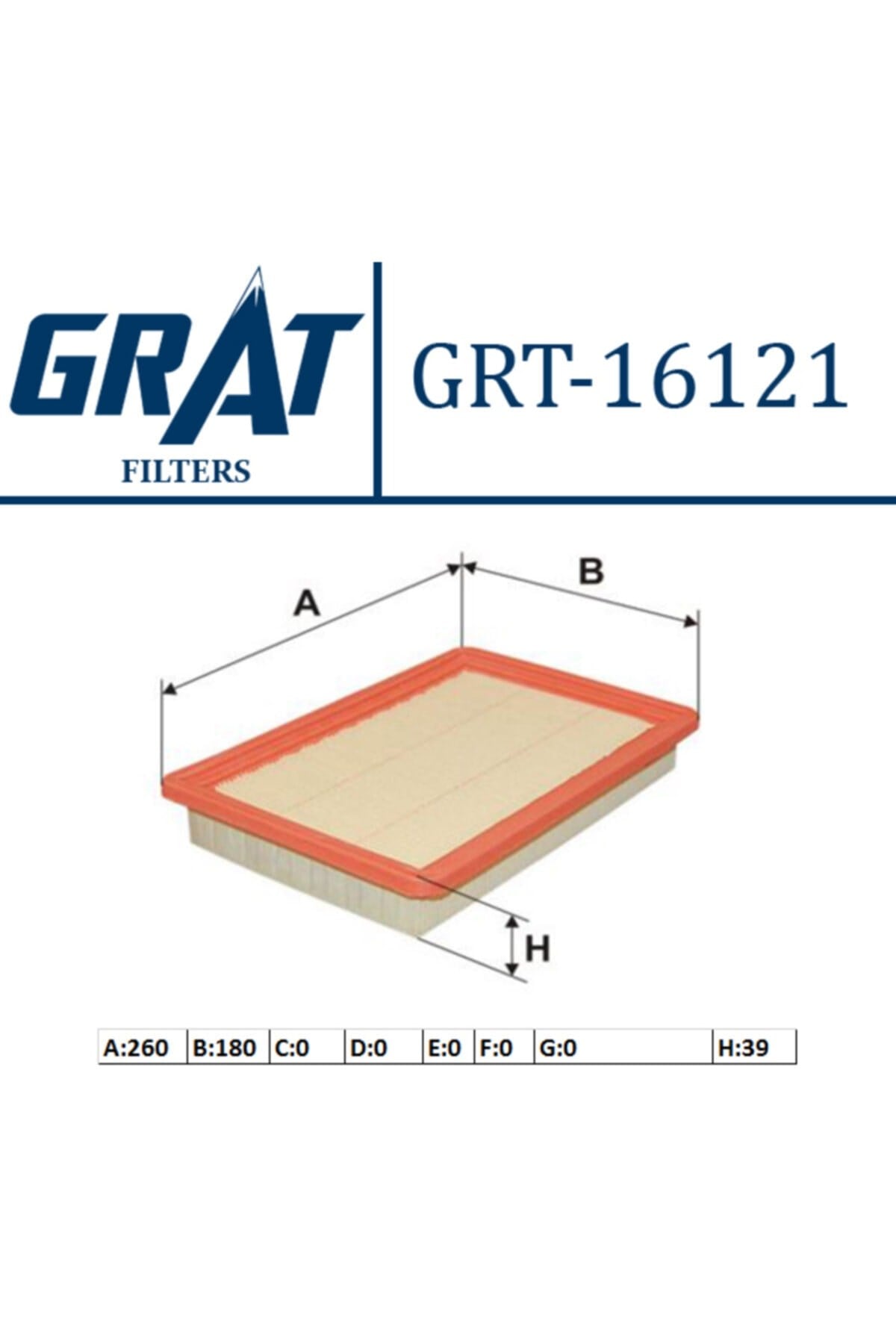 Filtre Hava-(hyundai: Elantra 9600 ) - Grt-16121