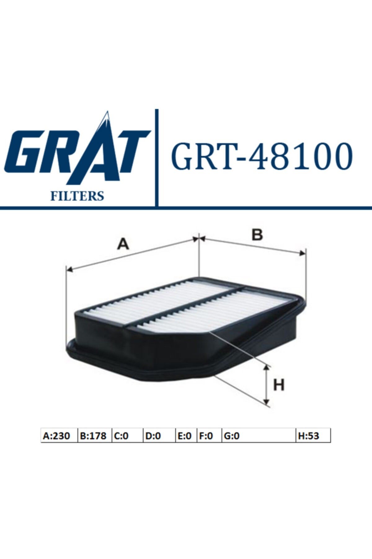 Filtre Hava-(suzuki: Grand-vitara 0611 ) - Grt-48100