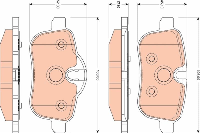 Fren Balatası Arka Bmw Z4 E89 Trw Gdb1827