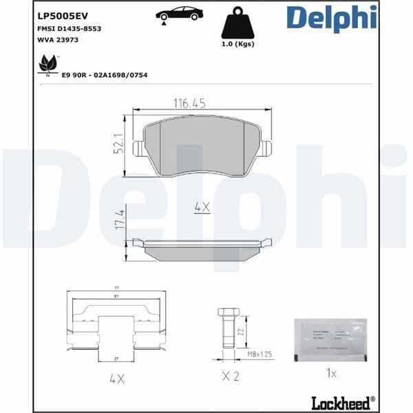 Fren Balatası Delphı Lp5005ev