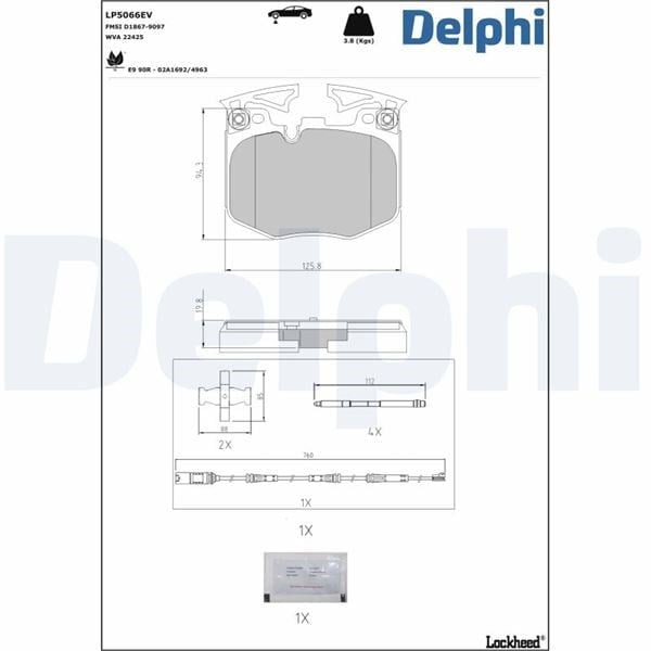 Fren Balatası Delphı Lp5066ev