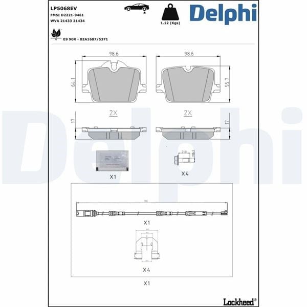 Fren Balatası Delphı Lp5068ev
