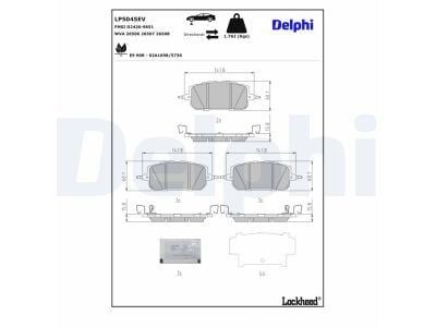 Fren Balatası Elektrikli Delphı Lp5045ev