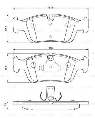 Fren Balatası On Bmw E46 E36 Bosch 0986494015