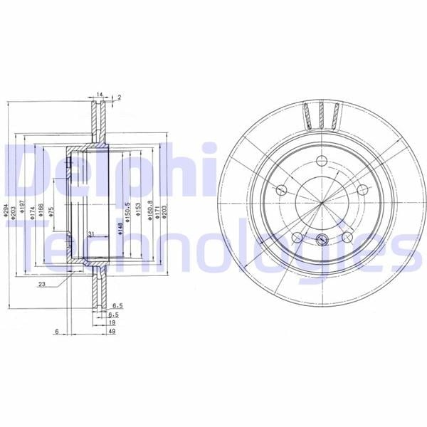 Fren Dıskı Arka Bmw E46 Delphı Bg3530c