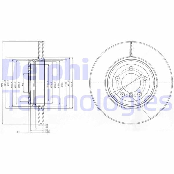 Fren Dıskı Arka Bmw E65 Delphı Bg9789