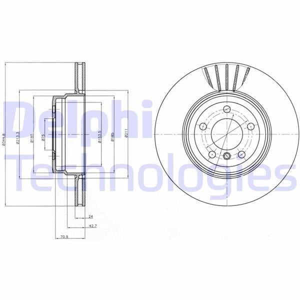 Fren Dıskı Arka Bmw E70 F15 E71 F16 Delphı Bg9064