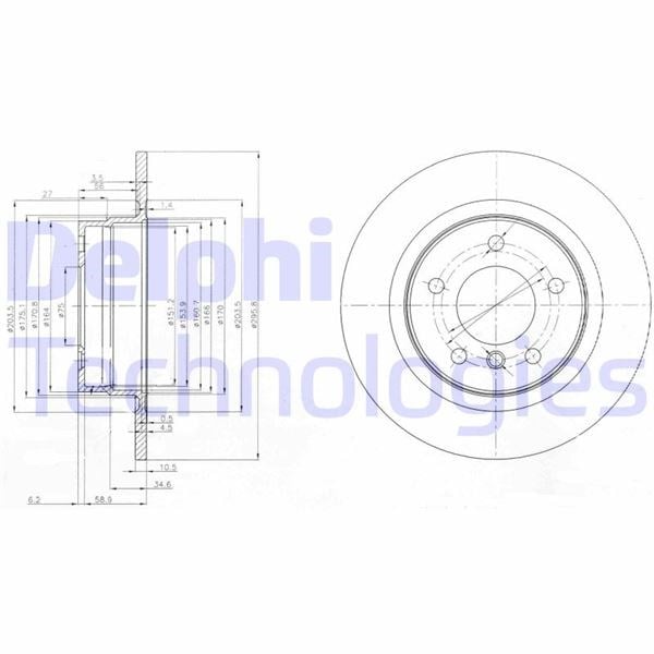 Fren Dıskı Arka Bmw E81 E87 E90 Delphı Bg3960