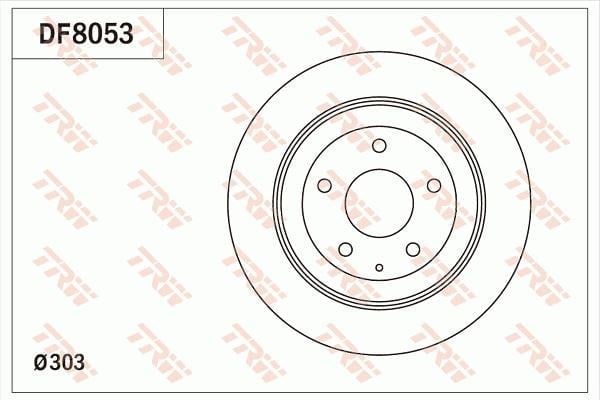 Fren Diski Arka Cx-5 2011 > Trw Df8053