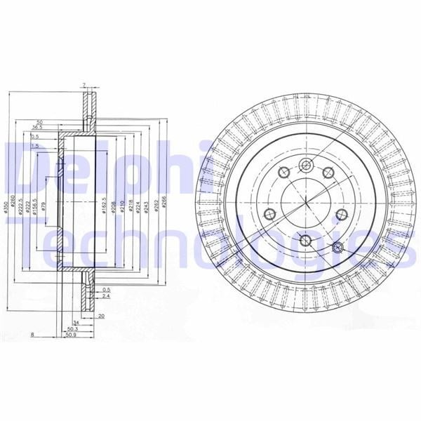 Fren Dıskı Arka Land Rover Dıscovery Iv L319 Range Rover Sport I L320 Delphı Bg3925c