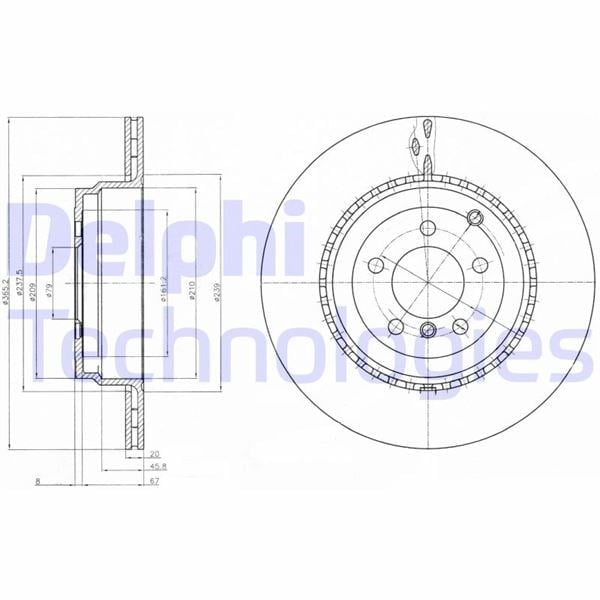 Fren Dıskı Arka Land Rover Range Rover Iıı L322 Delphı Bg9080c