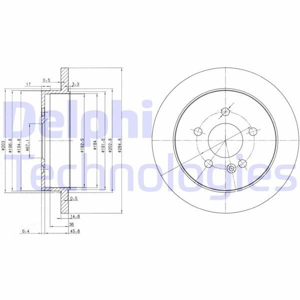 Fren Dıskı Arka Mercedes Ml-Class W163 Delphı Bg3398