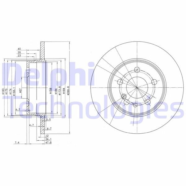 Fren Dıskı Arka Mercedes S-Class W140 Delphı Bg2738