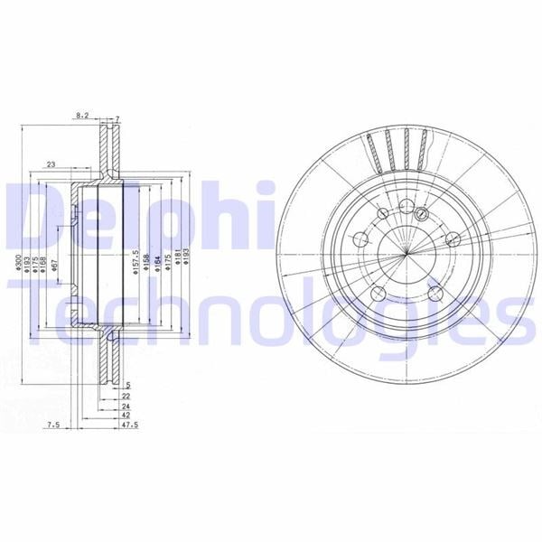 Fren Dıskı Arka Mercedes S-Class W140 W220 Delphı Bg2740