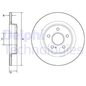 Fren Dıskı Arka Mercedes Slk-Class R172 11> Delphı Bg4790c