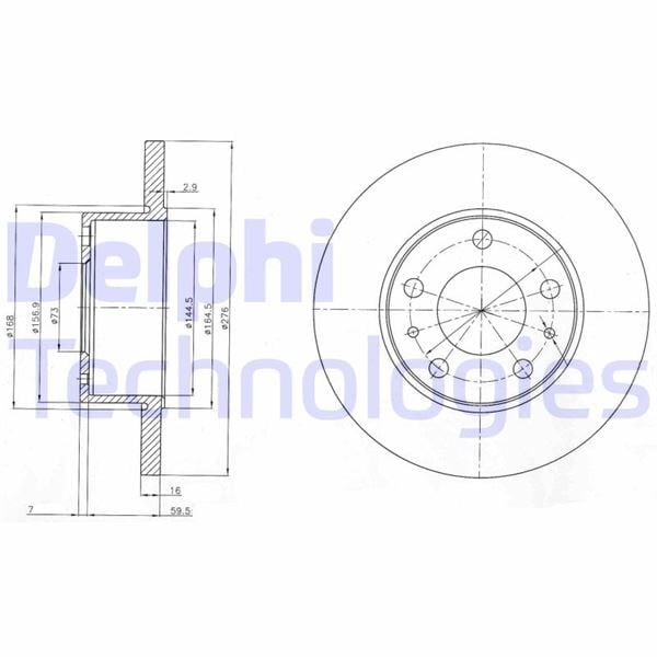 Fren Diski Çiftli Paket . Deliksiz Arka Iveco Daıly 06/1999 > 05/2006 Delphı Bg3753