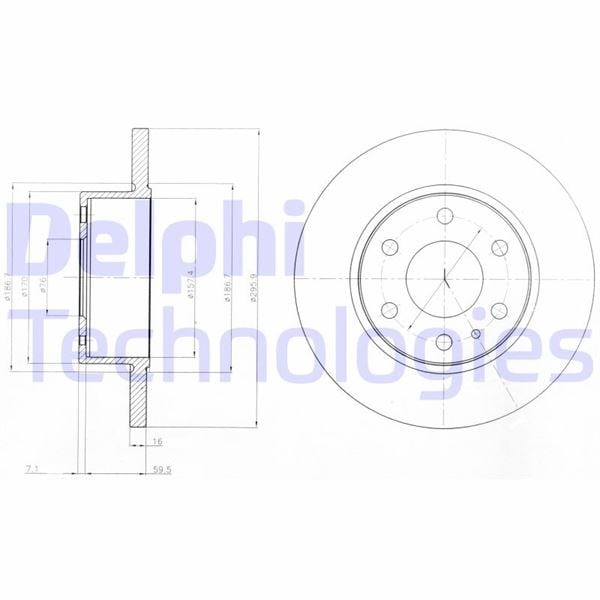 Fren Diski Çiftli Paket . Deliksiz Arka Iveco Daıly 06/2006 > 12/2014 Delphı Bg4164