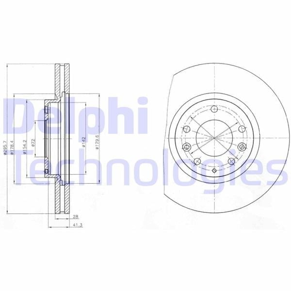 Fren Diski Çiftli Paket . Delikli Ön Mazda Cx-7 05/2007 > Delphı Bg4256