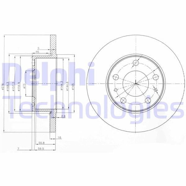Fren Diski Çiftli Paket . Deliksiz Arka Iveco Daıly 06/1999 > 05/2006 Delphı Bg3751