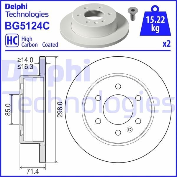 Fren Diski Delphı Bg5124c