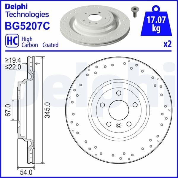 Fren Dıskı Delphı Bg5207c
