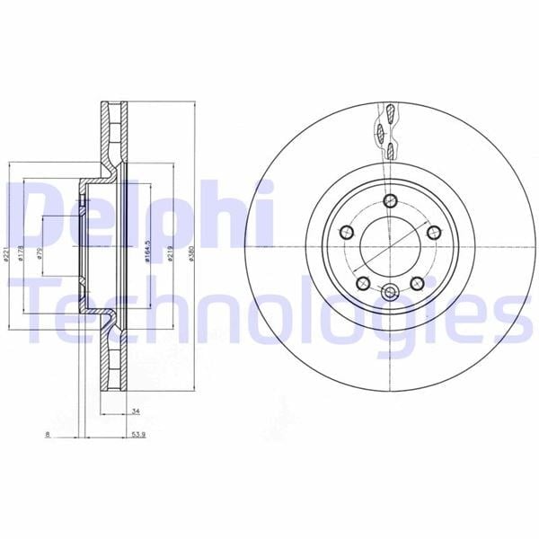 Fren Dıskı On Land Rover Range Rover L405 L320 L494 Delphı Bg9079c
