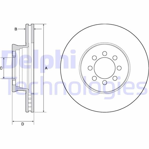Fren Dıskı On Mercedes Sprınter B905 01>06 Delphı Bg4679c