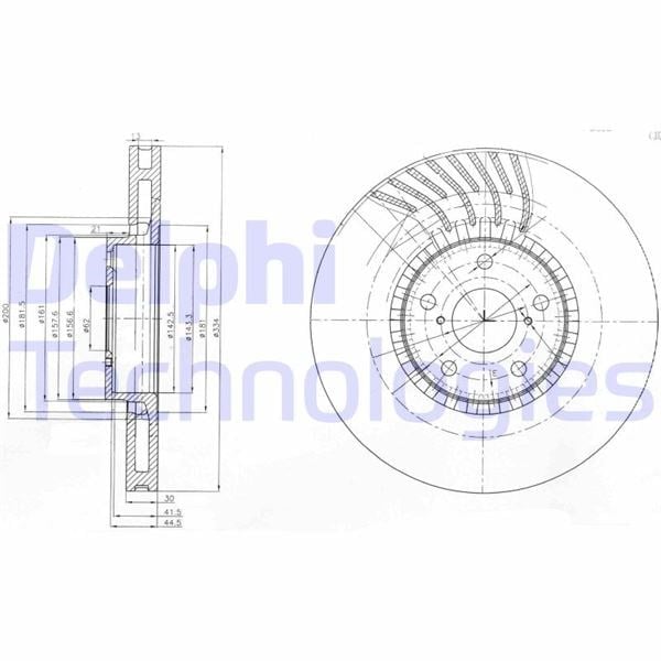 Fren Diski Tekli Paket . Delikli Ön Sol Lexus Gs200t. Gs250. Gs300. Gs300h. Gs430. Gs450h. Is200t. Rc200t. Rc300h 01/2005 > Delphı Bg9011