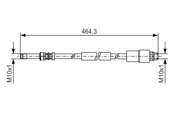 Fren Hortumu Arka Mercedes Sprınter B906 B907 . Vw Crafter 30-35-50 Bosch 1987481541