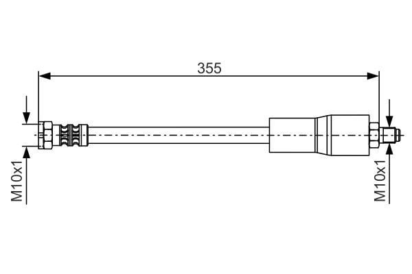 Fren Hortumu. 355.00 Mm Bosch 1987476751