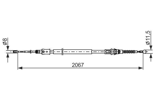 Fren Kablosu Bosch 1987482869