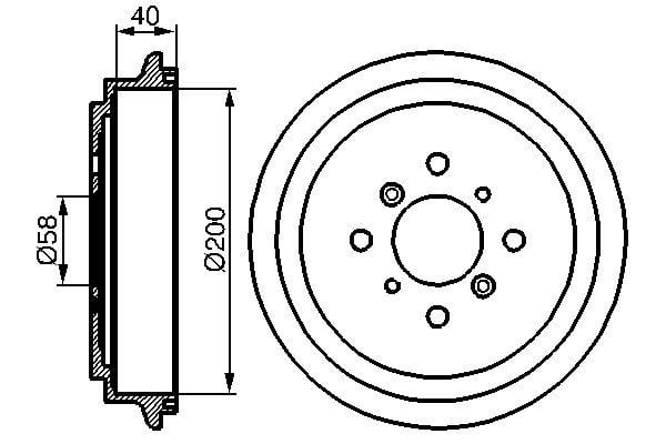 Fren Kampanası - 200.0 / 56.5 Mm Bosch 0986477141