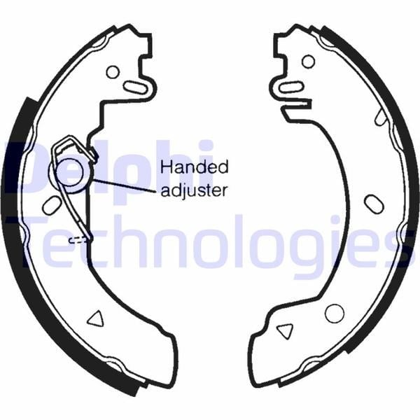 Fren Pabucu Arka Ford Courier. Fiesta 04/89>97 Delphı Ls1436