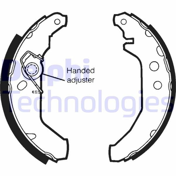 Fren Pabucu Arka Ford Courier. Fiesta 04/89> Delphı Ls1435