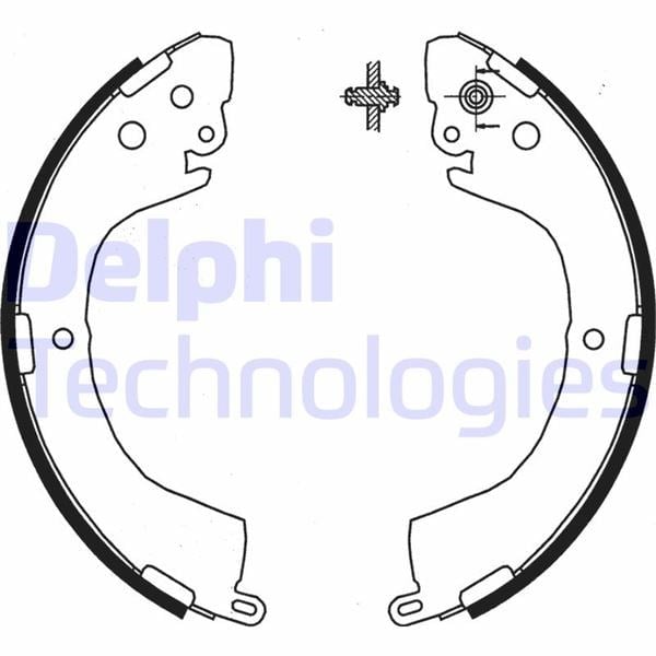 Fren Pabucu Arka Mıtsubıshı L200. L400 01/96> Delphı Ls1852