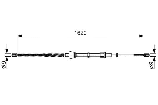 Fren Teli. 1620 Mm Bosch 1987482448