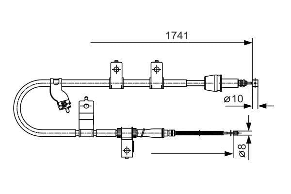 Fren Teli. 1741 Mm Bosch 1987482076