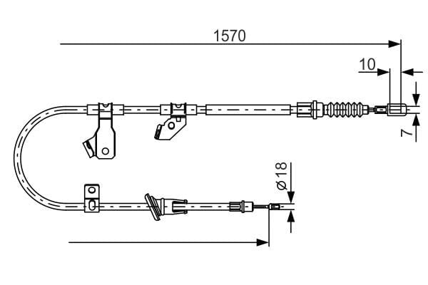 Fren Teli. 1570 Mm Bosch 1987482272