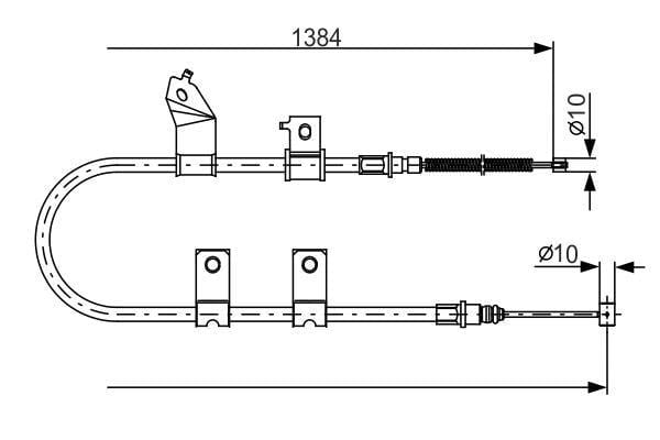 Fren Teli. 1384 Mm Bosch 1987482082