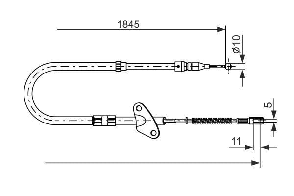 Fren Teli. 1862 Mm Bosch 1987477118