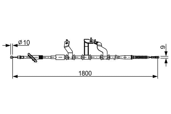 Fren Teli. 1800 Mm Bosch 1987482530