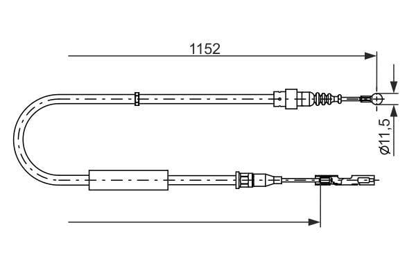 Fren Teli. 1152 Mm Bosch 1987482310