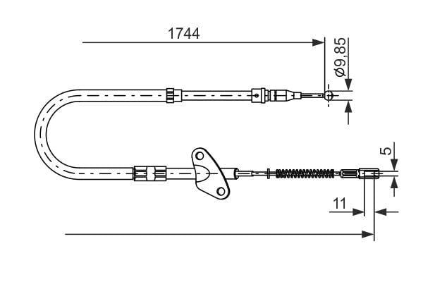 Fren Teli. 1760 Mm Bosch 1987477121