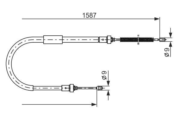 Fren Teli. 1587 Mm Bosch 1987477965