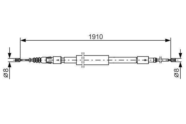 Fren Teli. 1910 Mm Bosch 1987482318
