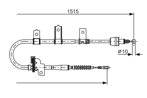 Fren Teli. 1515 Mm Bosch 1987482098