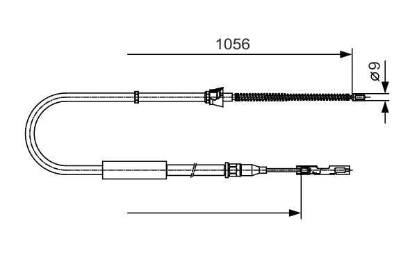 Fren Teli. 1057 Mm Bosch 1987482125