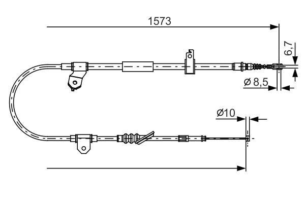 Fren Teli. 1573 Mm Bosch 1987482299