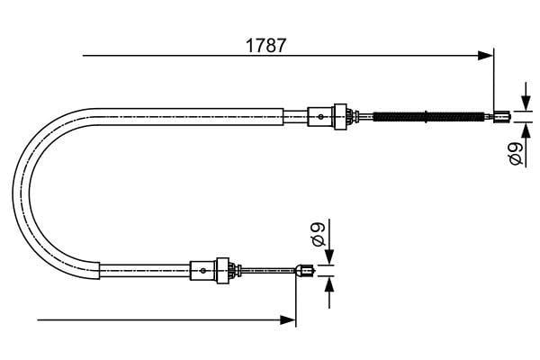 Fren Teli. 1787 Mm Bosch 1987482410